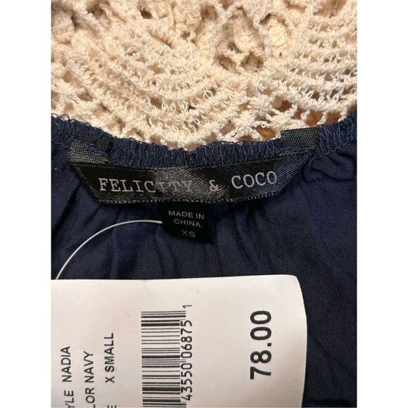 Felicity & Coco Crochet Back Jersey Maxi Dress Size XS nwt (4340) - Picture 8 of 9